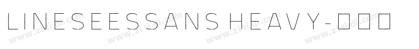 LINESeesSans Heavy字体转换